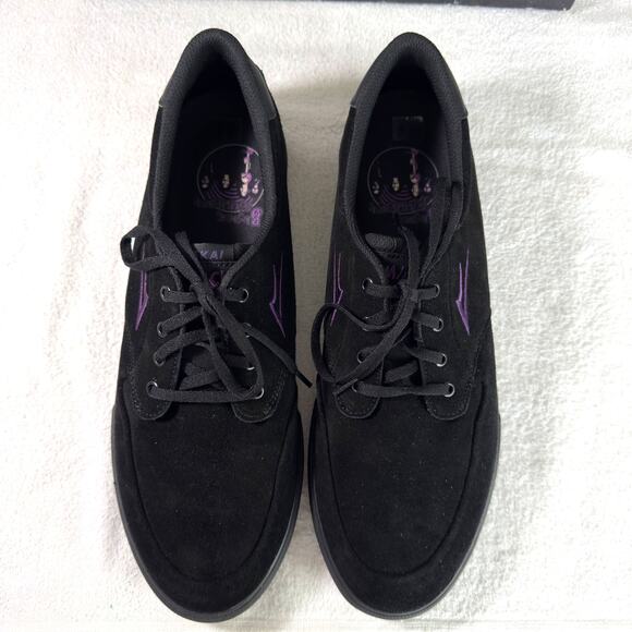 Lakai x Black Sabbath Riley III Black Suede Skate Shoes Mens Size 14 NEW - Picture 3 of 14